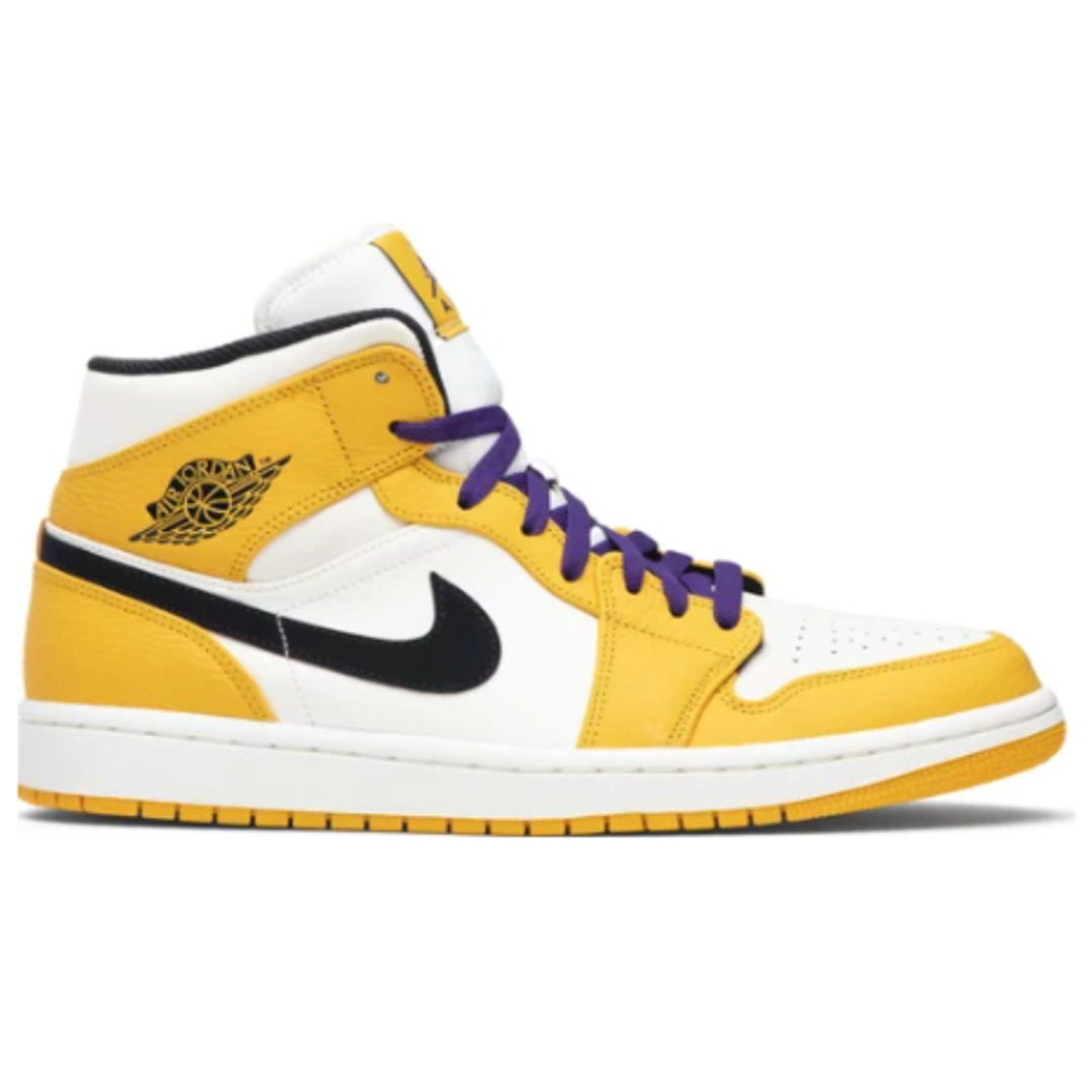 Tênis Air Jordan 1 Mid 'Lakers' – Diamond Sneakers BR