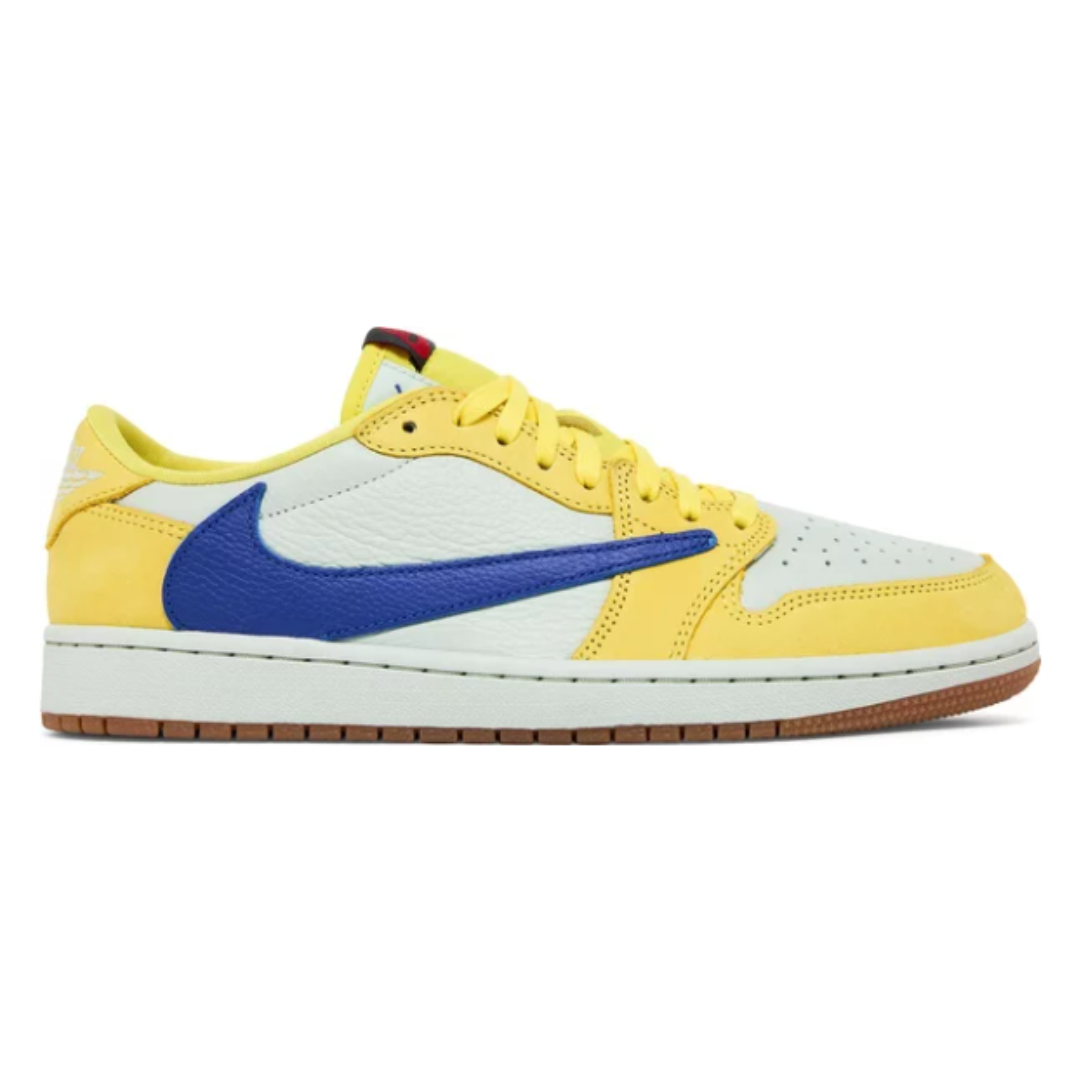 Tênis Air Jordan 1 Low x Travis Scott Canary Amarelo