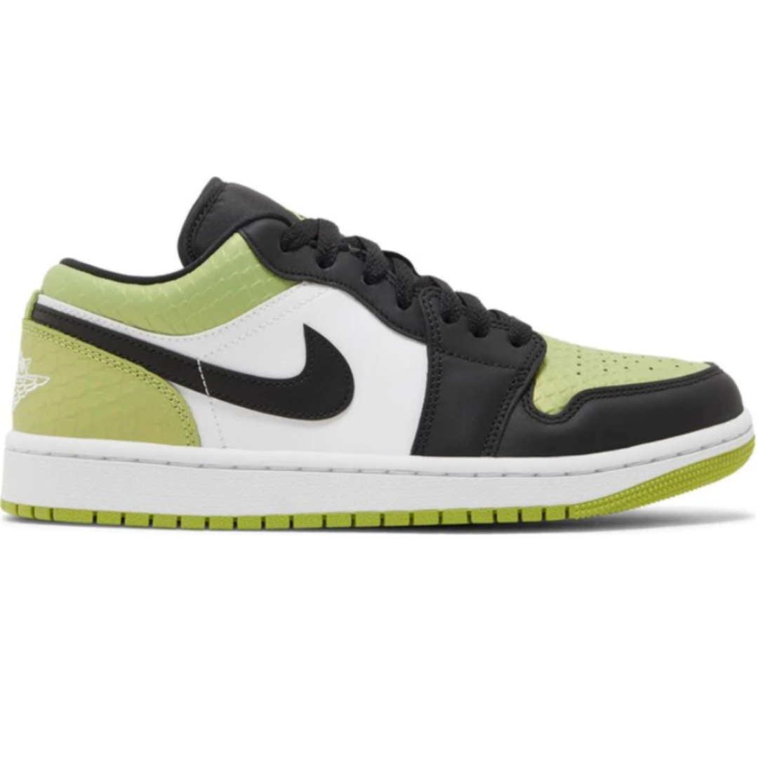 Tênis Air Jordan 1 Low Snakeskin Vivid Green