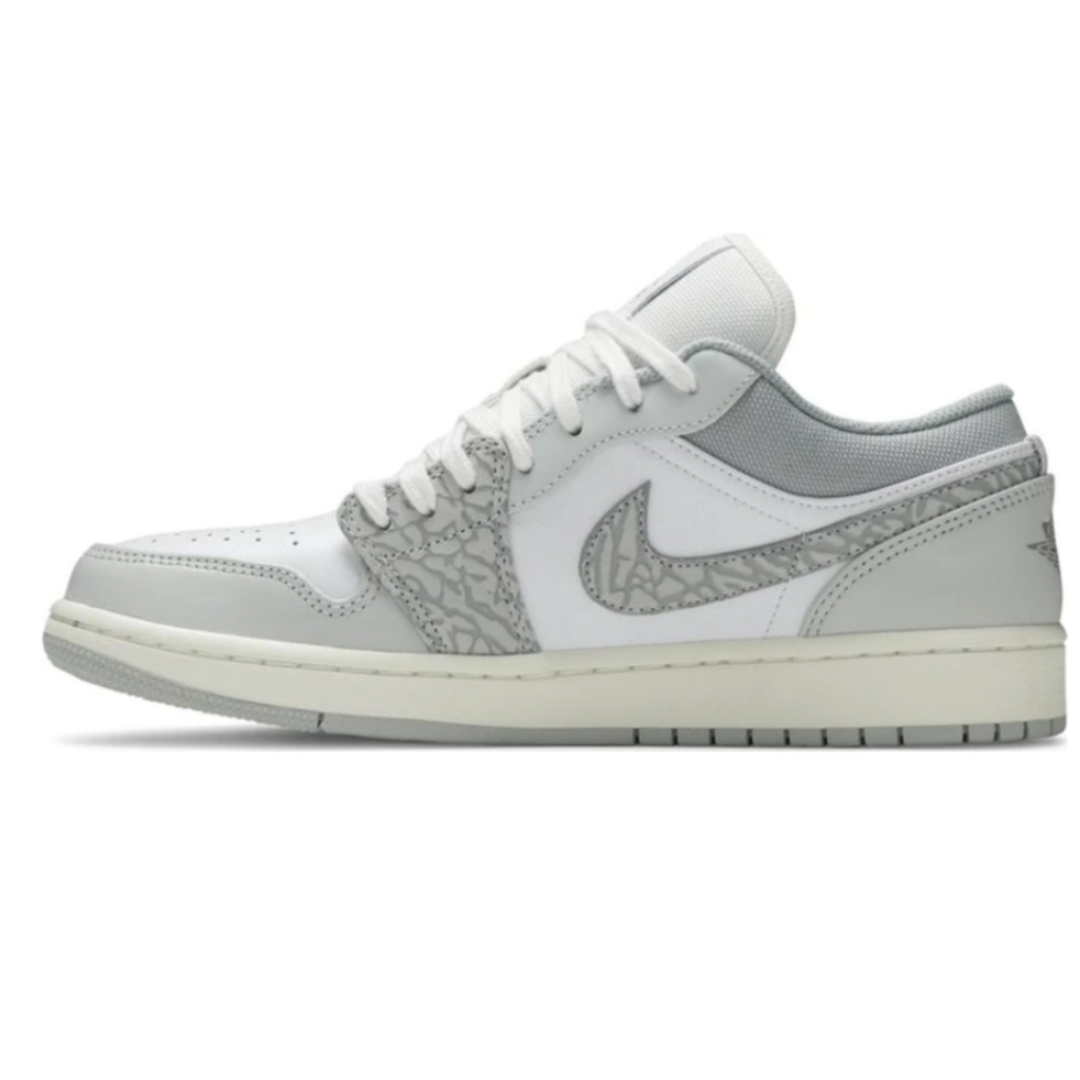 Tênis Nike Air Jordan 1 Low PRM 'Berlin Grey' "Elephant Print"