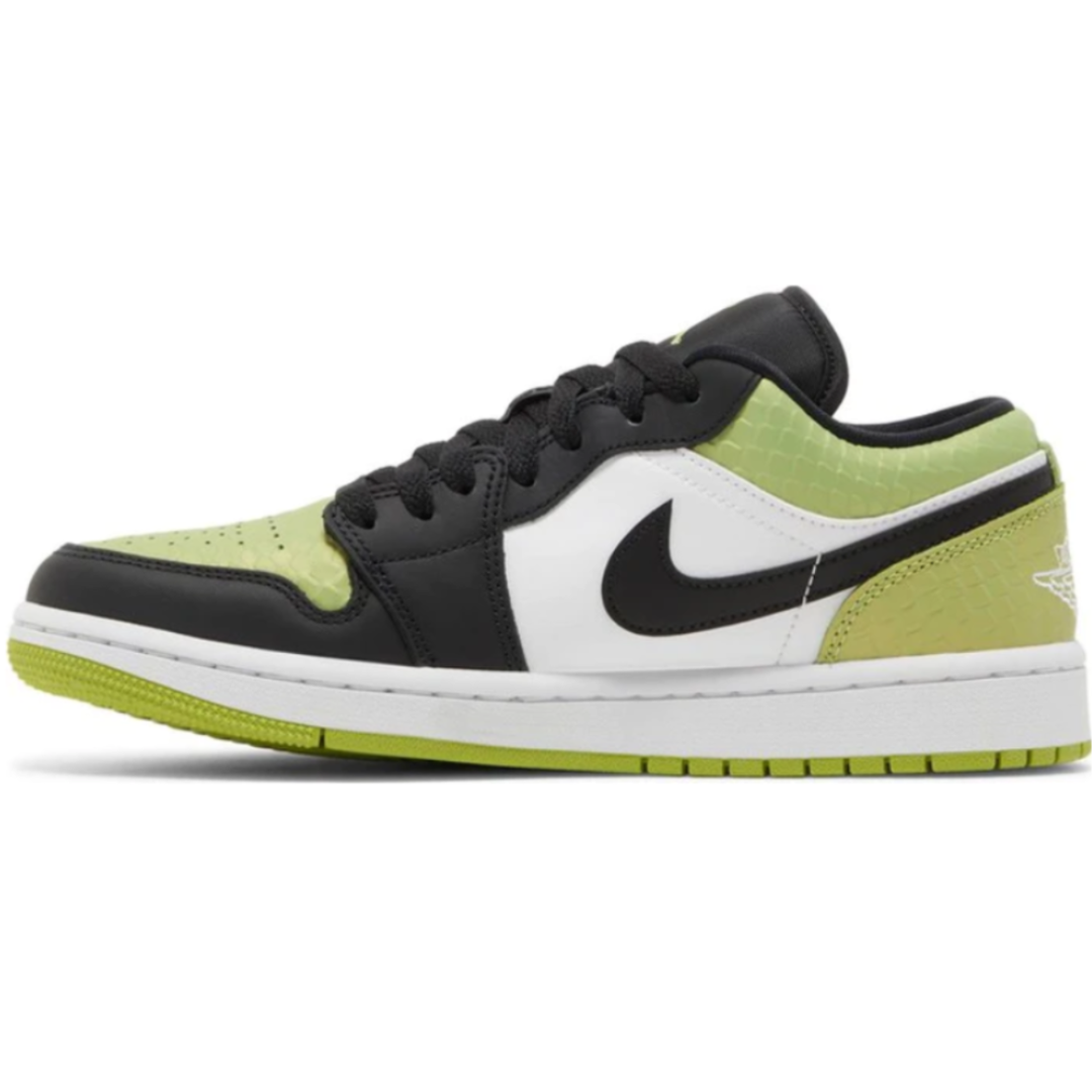 Tênis Air Jordan 1 Low Snakeskin Vivid Green