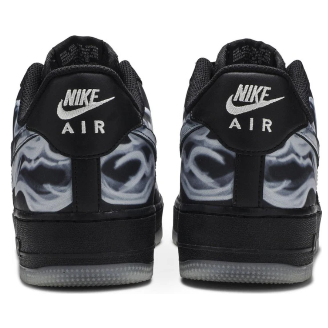 Tênis Air Force 1 Low Black Skeleton Halloween