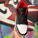 Zapatillas Air Jordan 1 Low con puntera blanca (listas para entrega)