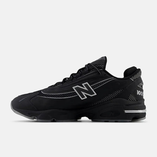 New Balance 1000 Negro Blanco Plata Metalizado