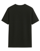 Camiseta básica negra con el logotipo UN1K 0.1