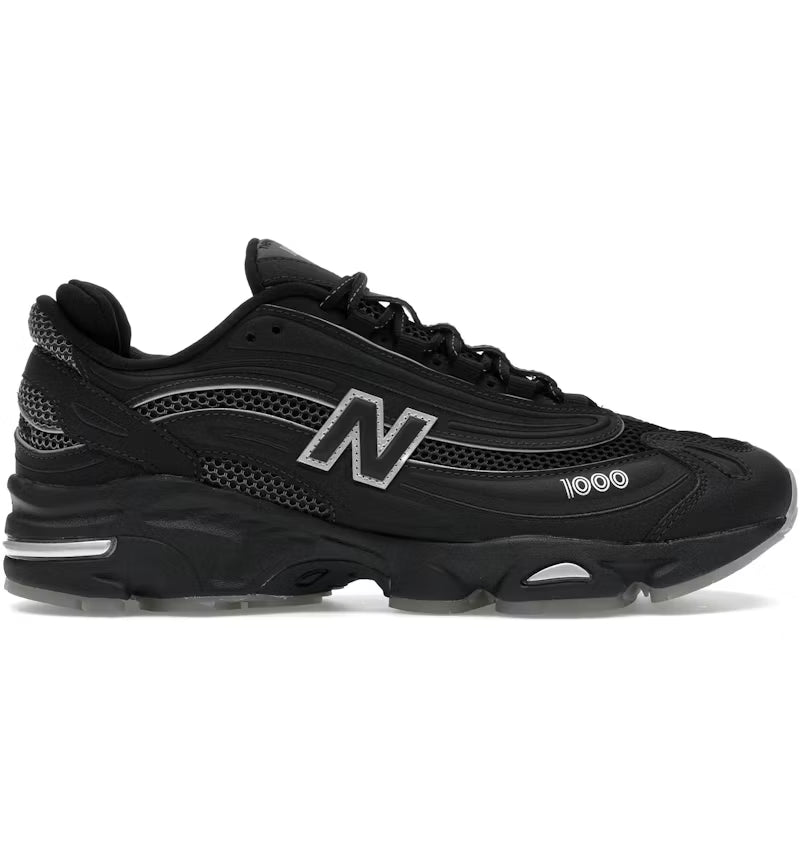 New Balance 1000 Negro Blanco Plata Metalizado