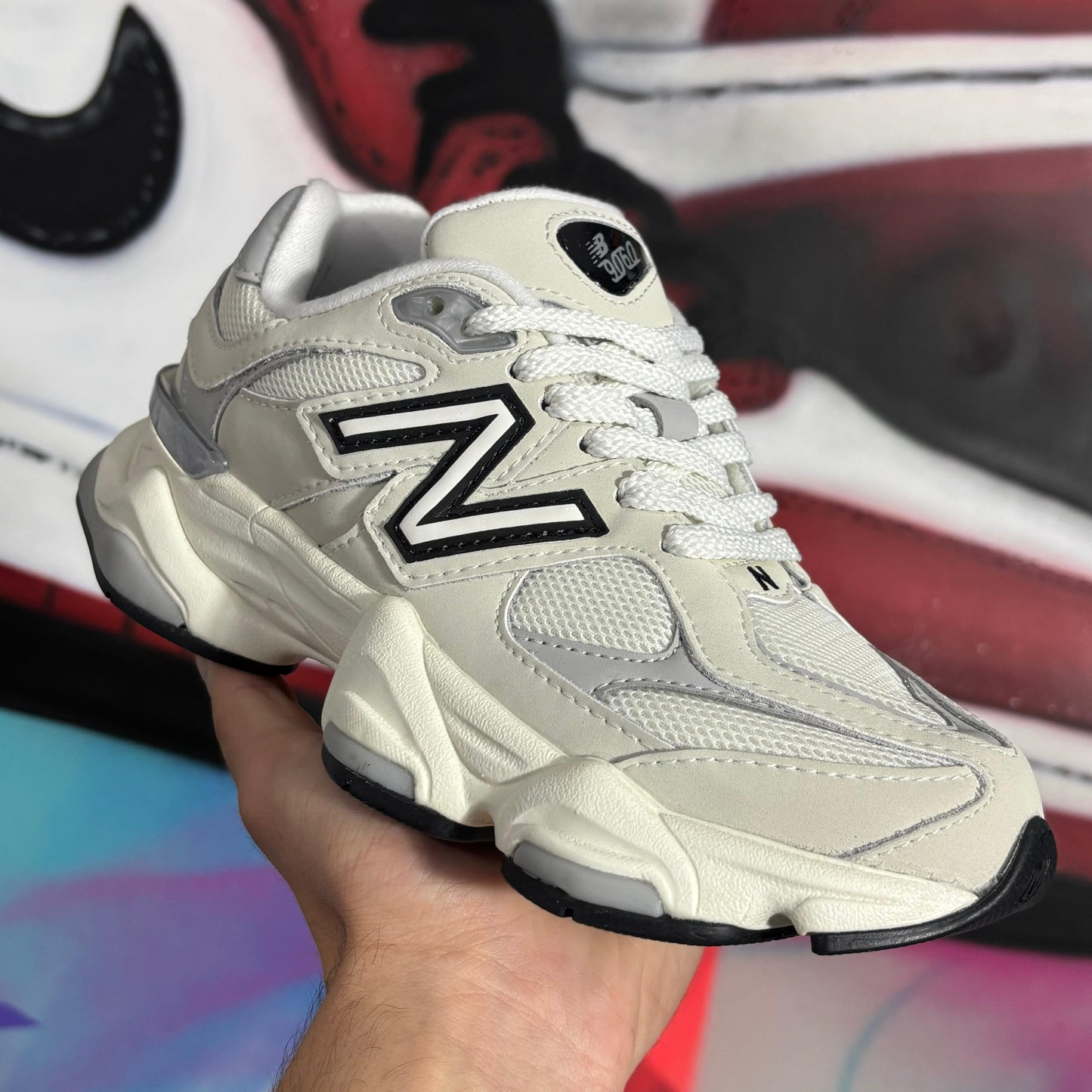 New Balance 9060 'Sea Salt Raincloud White' (Pronta Entrega)