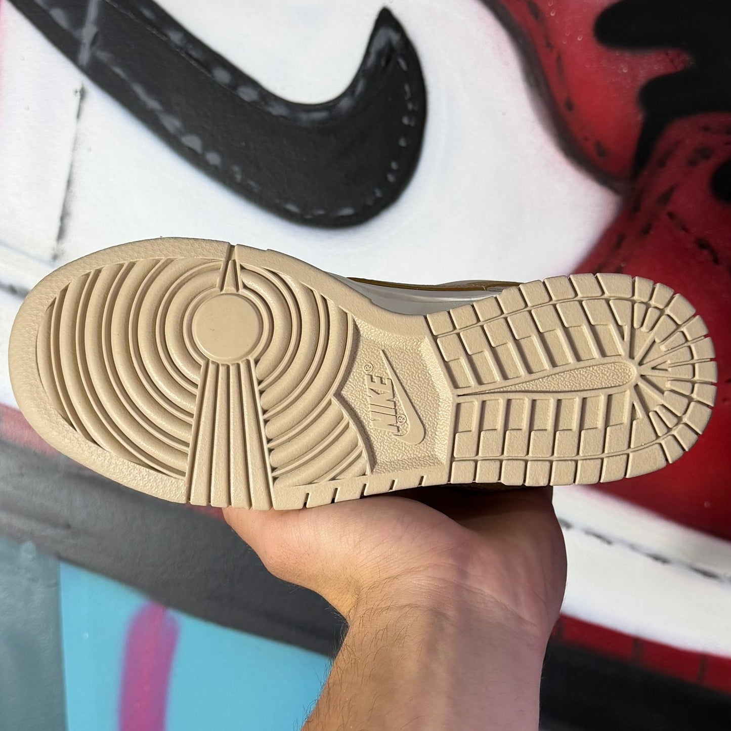 Tênis Nike Dunk Low 'Gold Swoosh' (Pronta Entrega)