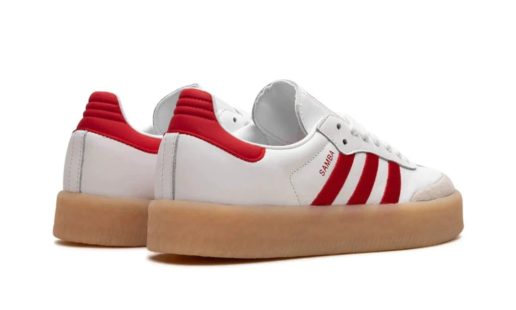 Adidas Sambae Blanco Mejor Escarlata Goma