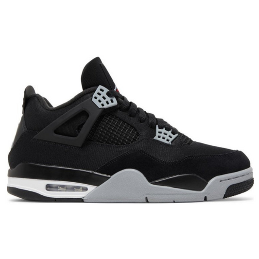 Zapatillas Air Jordan 4 Retro de lona negra