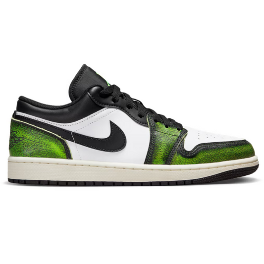 Zapatillas Air Jordan 1 Low SE Wear-Away - Verde eléctrico