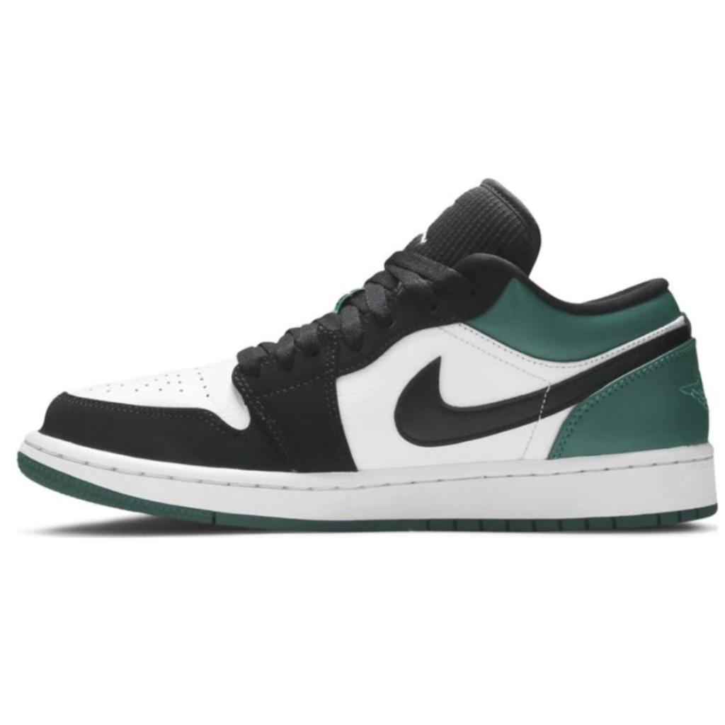 Tênis Nike Air jordan 1 Low White Black Mystic Green