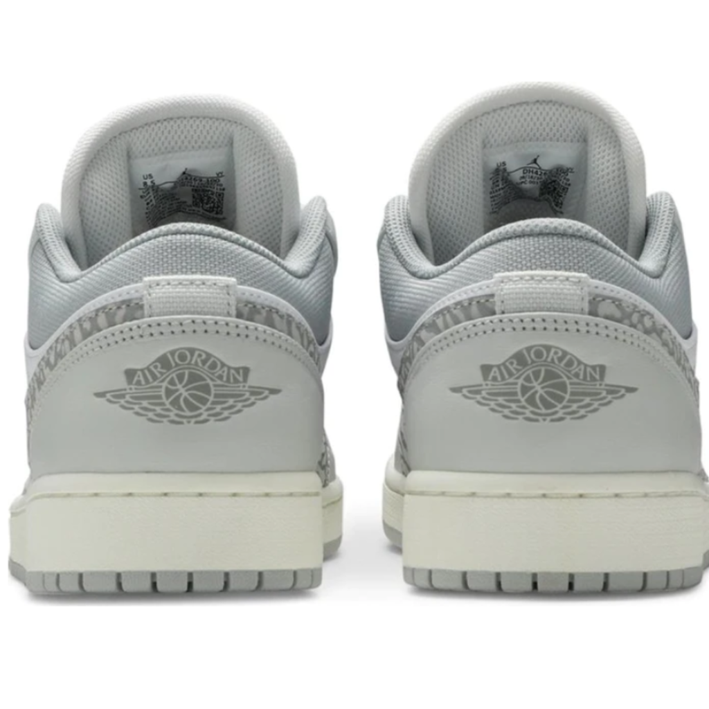 Tênis Nike Air Jordan 1 Low PRM 'Berlin Grey' "Elephant Print"