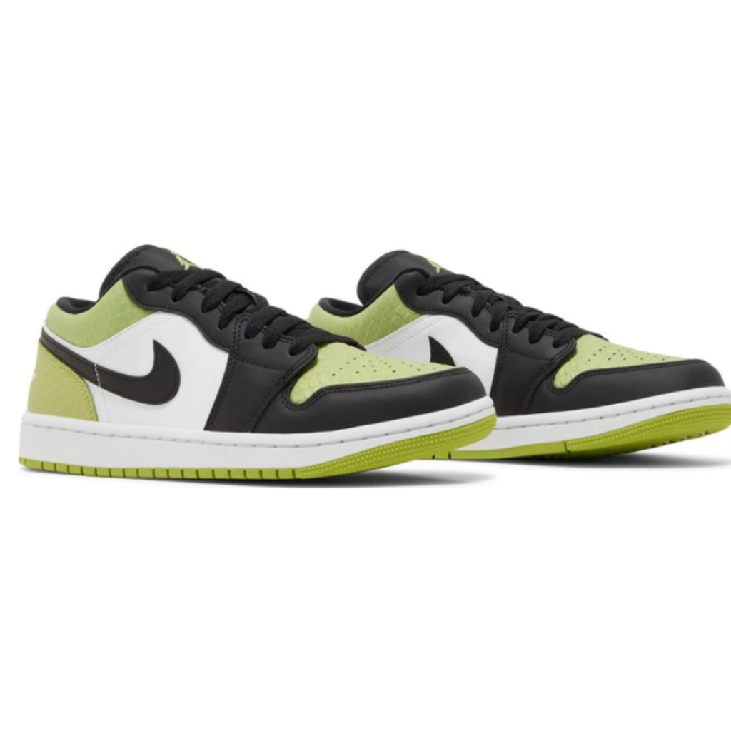 Tênis Air Jordan 1 Low Snakeskin Vivid Green