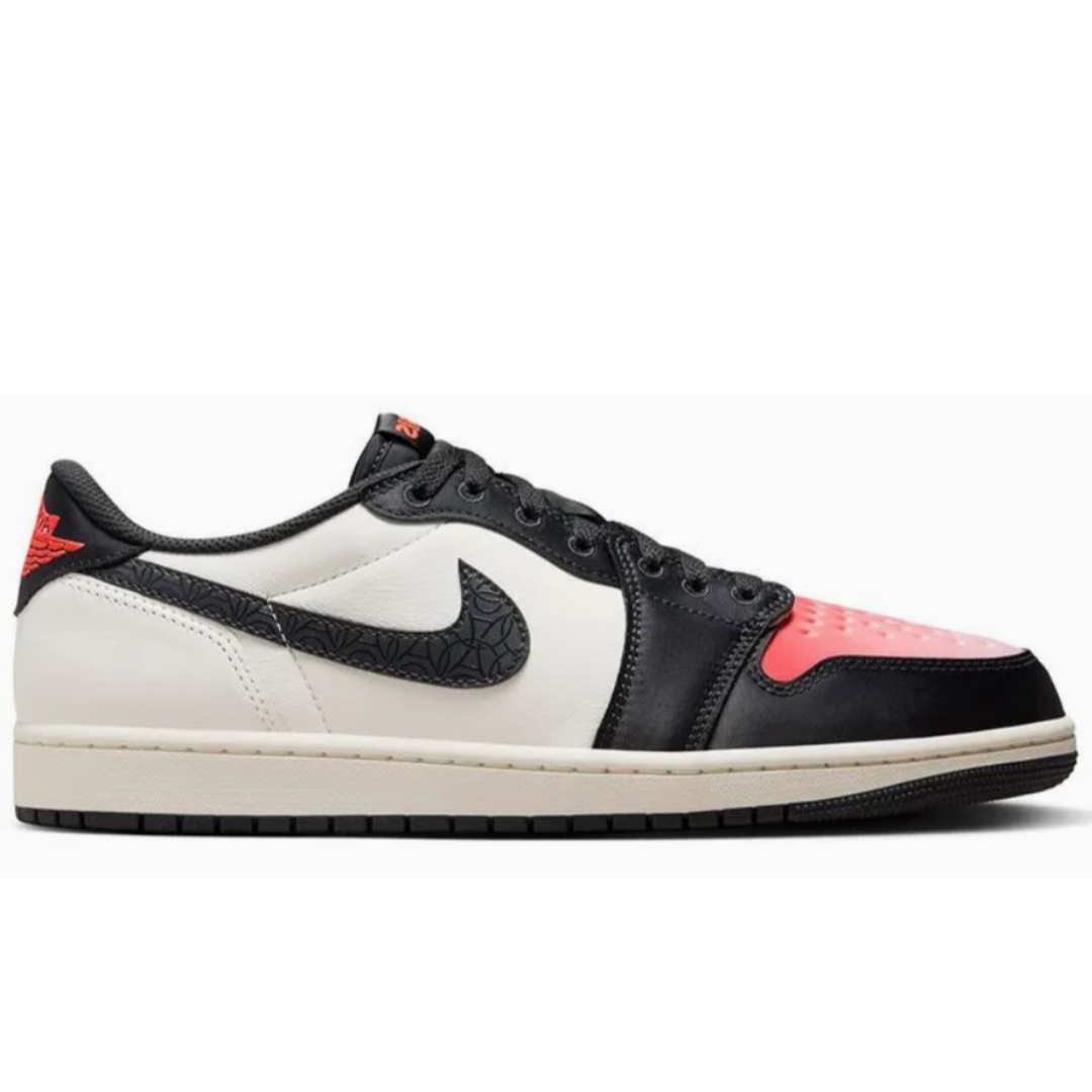 Tênis Air Jordan 1 Low Og X Paris Saint-Germain Sail Off Noir