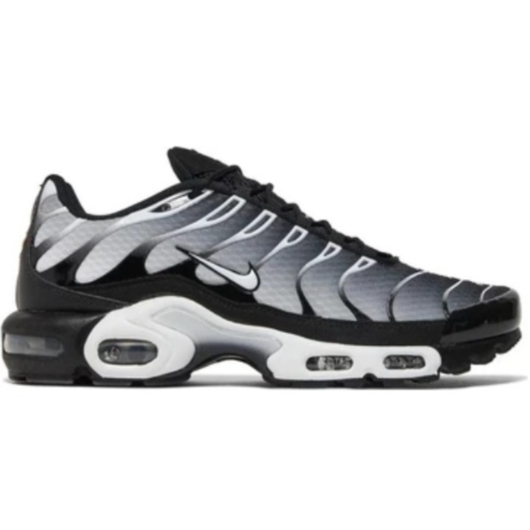 Nike Air Max Plus Tn Negro Blanco Plata Metalizado