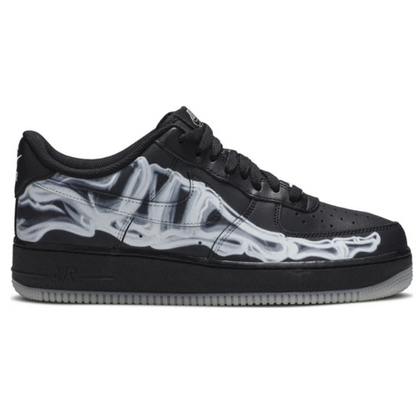 Tênis Air Force 1 Low Black Skeleton Halloween