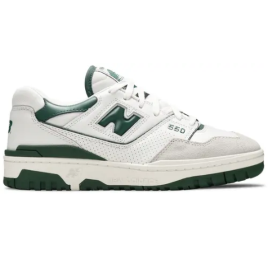 Zapatillas New Balance 550 Verde Blanco (Listas para entrega)