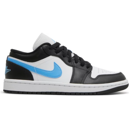 Air Jordan 1 Low Negro Azul Universitario Blanco