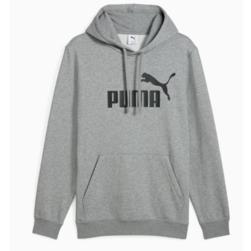Moletom Puma Cinza C Capuz Essentials No. 1