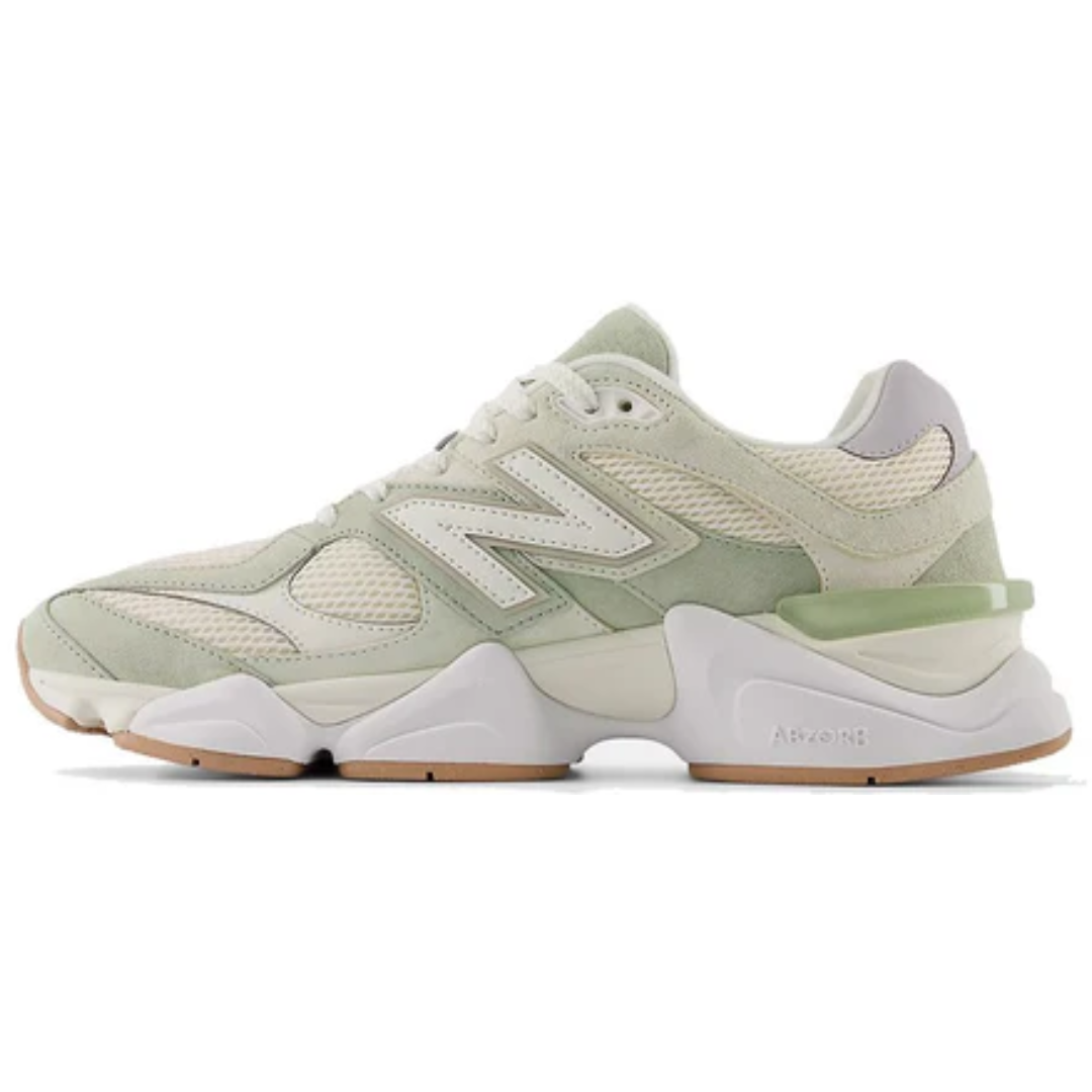 Tênis New Balance 9060 Garter Snake Pearl Grey Verde