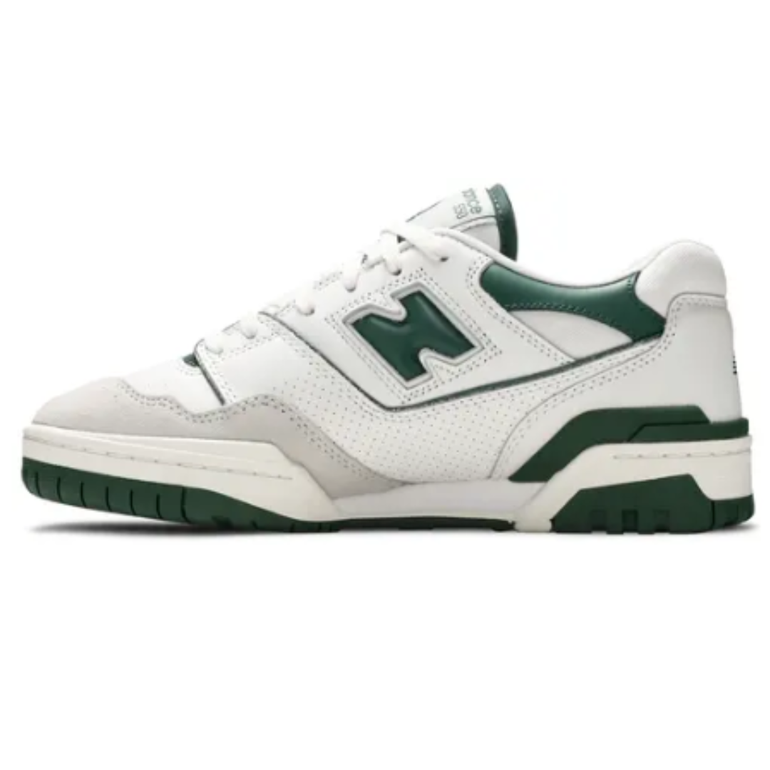 Zapatillas New Balance 550 Verde Blanco (Listas para entrega)