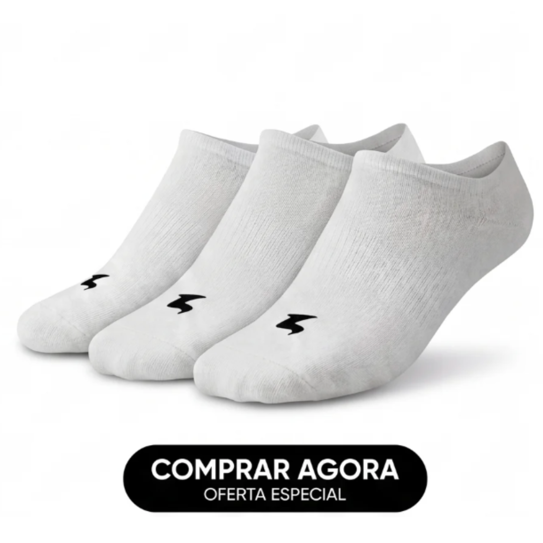 Kit 3 Pares de Meias Invisíveis UN1K Premium