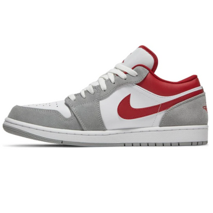 Tênis Air Jordan 1 Low Light Smoke Grey Red