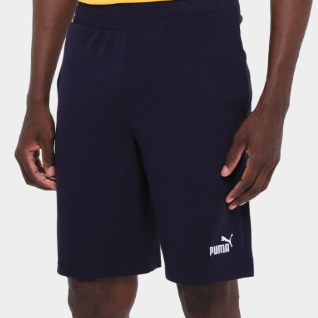 Shorts Puma ESS Logo Jersey '' Masculino - Azul Escuro