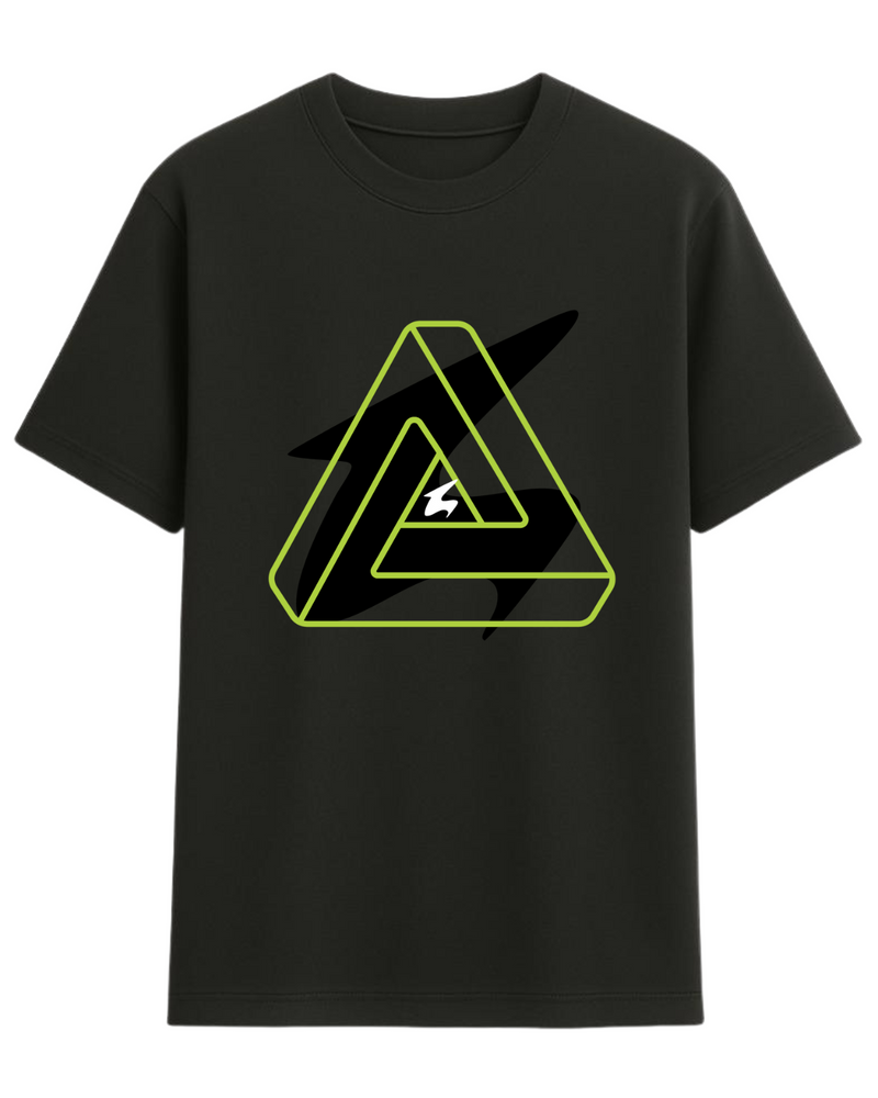 Camiseta negra neón flux de UN1K