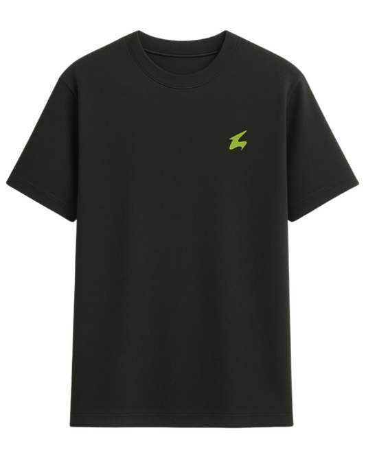 Camiseta UN1K Preta Neon Flux