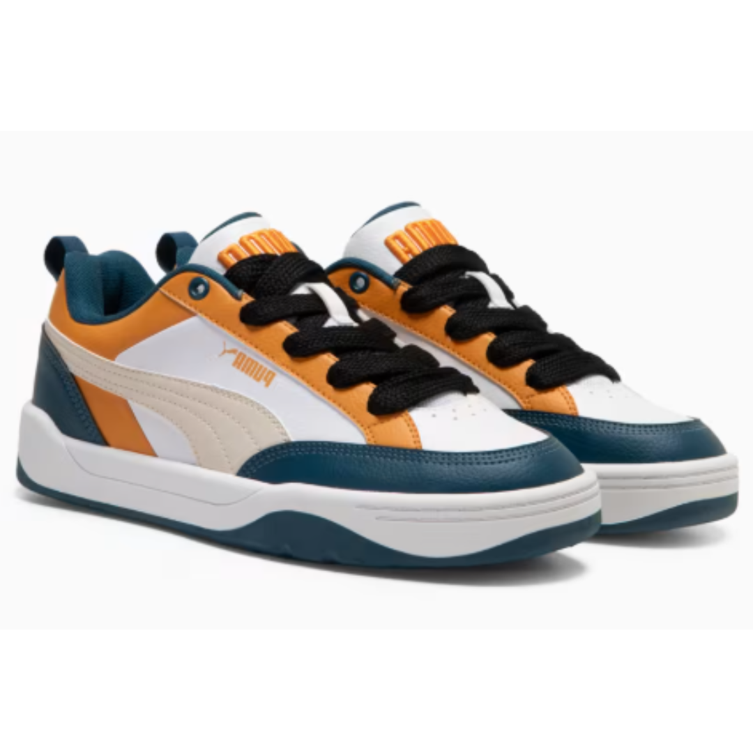 Tênis Puma Park Lifestyle BDP Branco Laranja e Azul (Pronta Entrega)