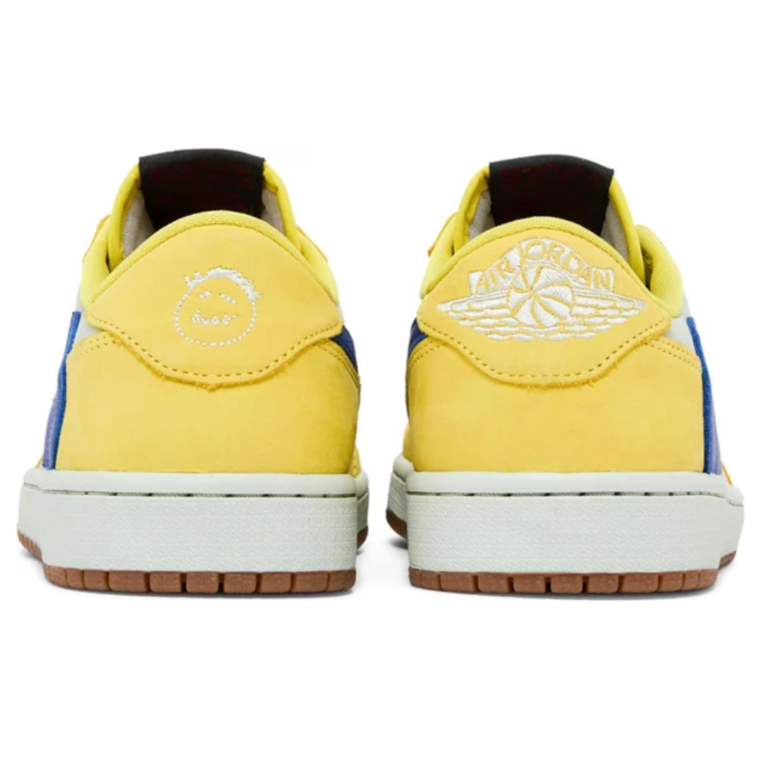 Tênis Air Jordan 1 Low x Travis Scott Canary Amarelo