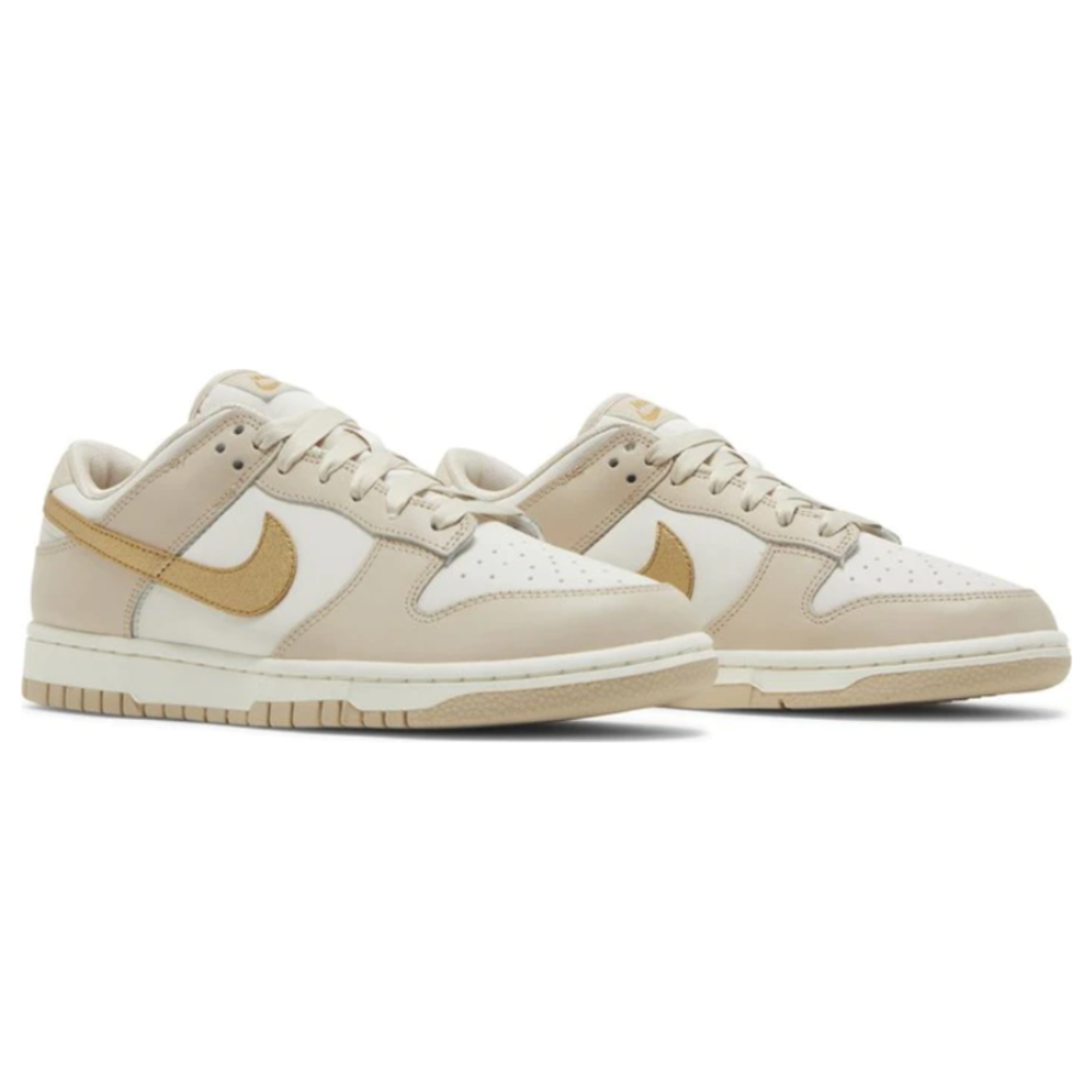 Tênis Nike Dunk Low 'Gold Swoosh' (Pronta Entrega)