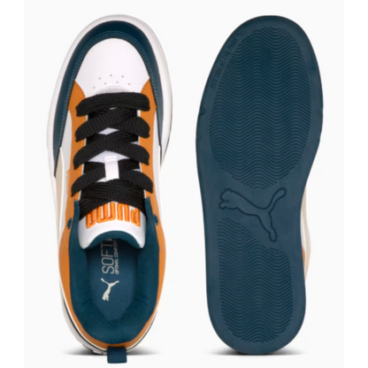 Zapatillas Park Lifestyle BDP blancas, naranjas y azules