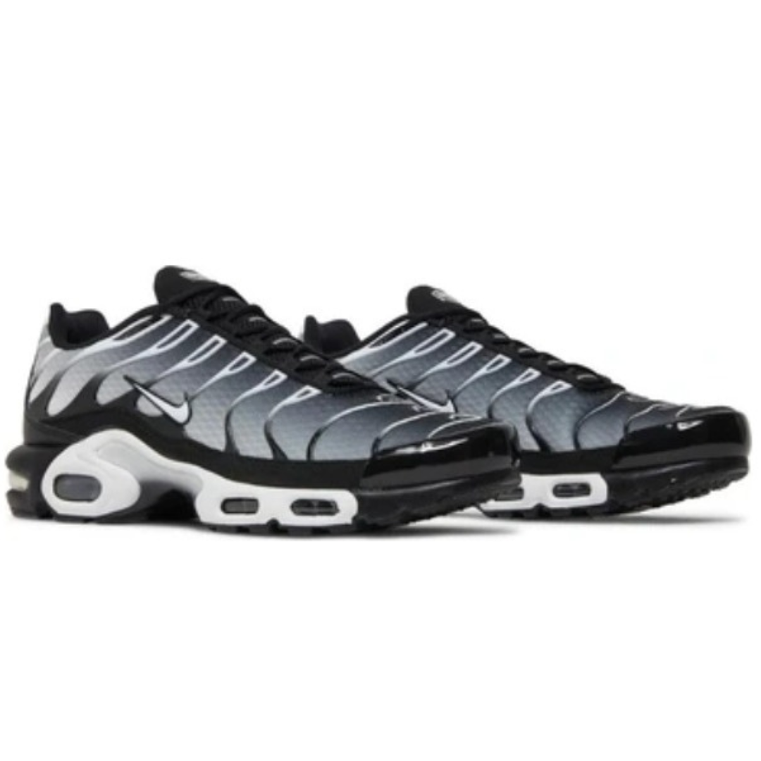 Nike Air Max Plus Tn Negro Blanco Plata Metalizado