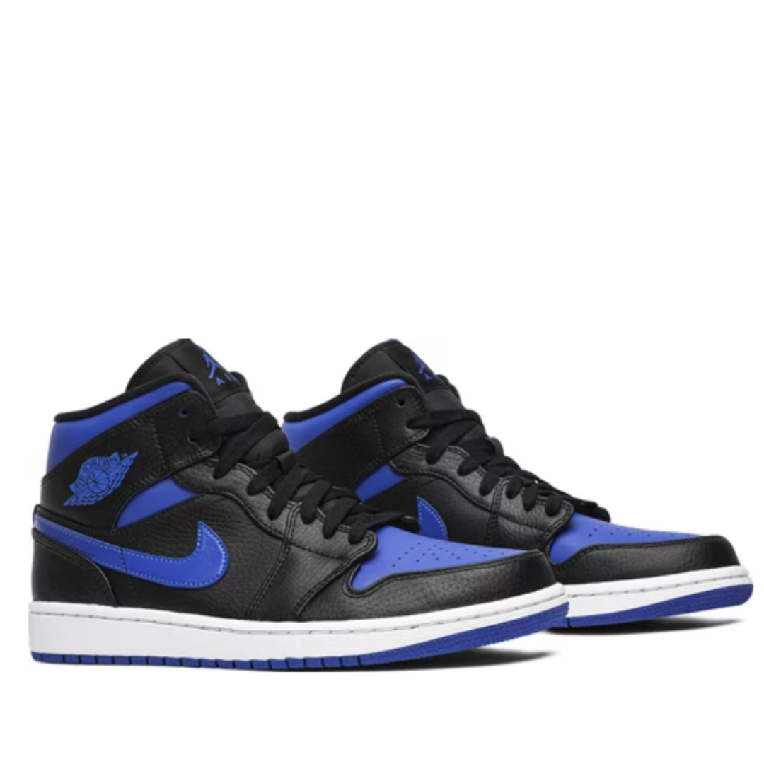 Tênis Air Jordan 1 Mid 'Black Hyper Royal'