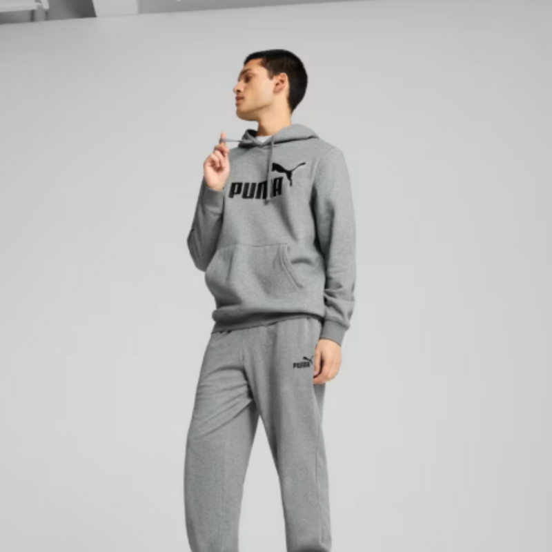 Moletom Puma Cinza C Capuz Essentials No. 1
