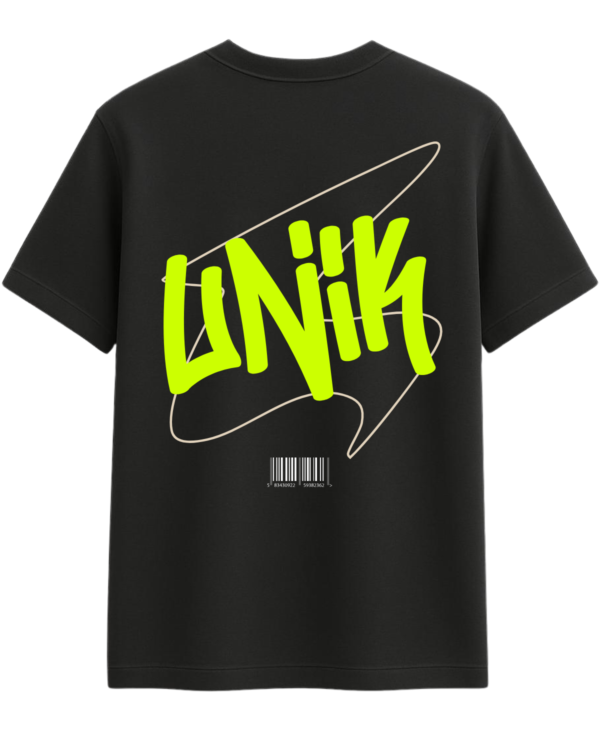 Camiseta UN1K Preta “Art Techno”