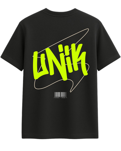 Camiseta UN1K Preta “Art Techno”