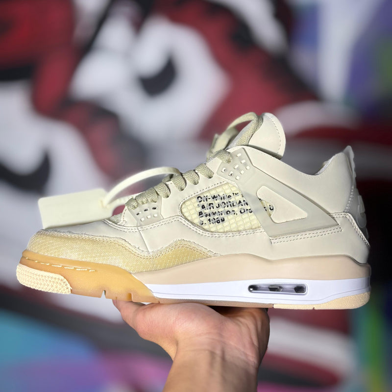 Tênis Air Jordan 4 Retro Off White Sail (Pronta Entrega)