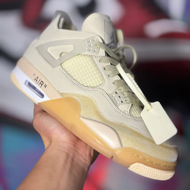 Tênis Air Jordan 4 Retro Off White Sail (Pronta Entrega)