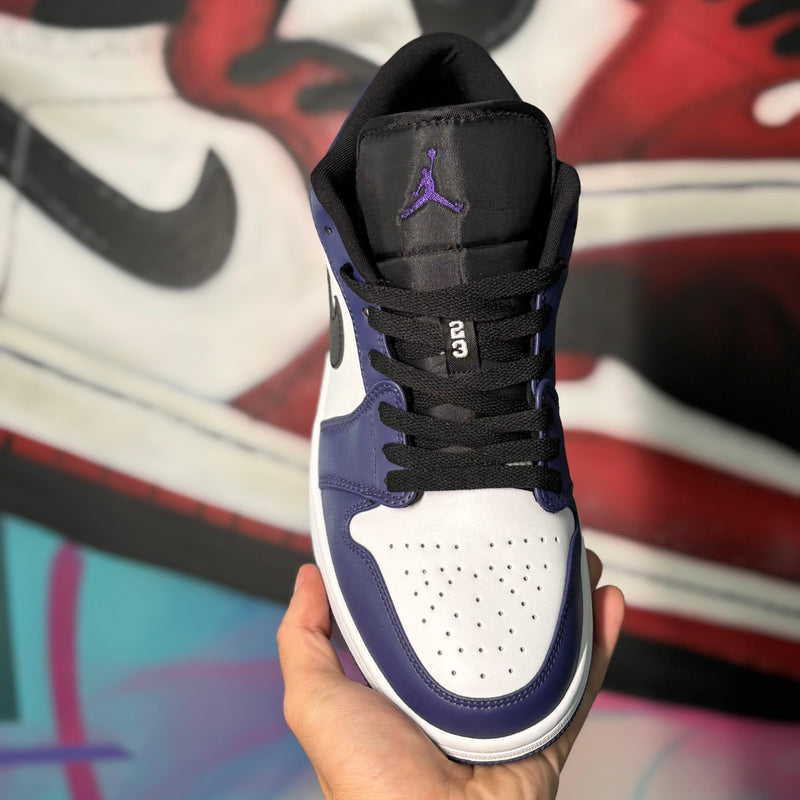 Tênis Air Jordan 1 Low Court Purple White (Pronta Entrega)