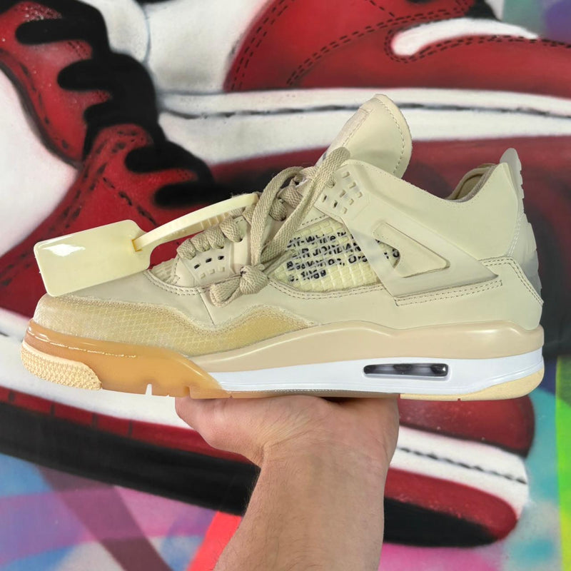 Off-White x Air Jordan 4 Sail (Pronta Entrega)