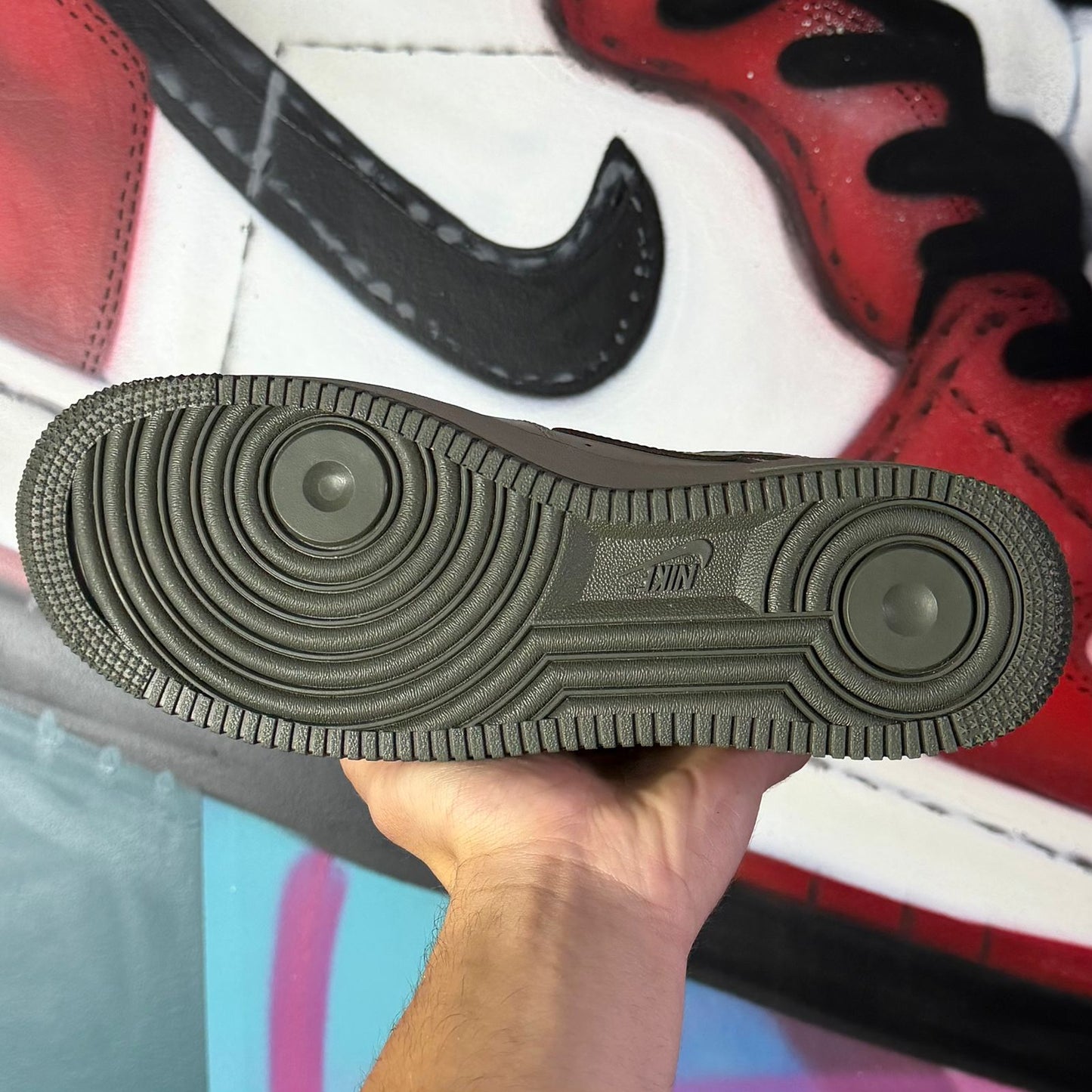 Tênis Nike Air Force 1 '07 LV8 'Mini Swoosh Pack - Light Army' (Pronta Entrega)