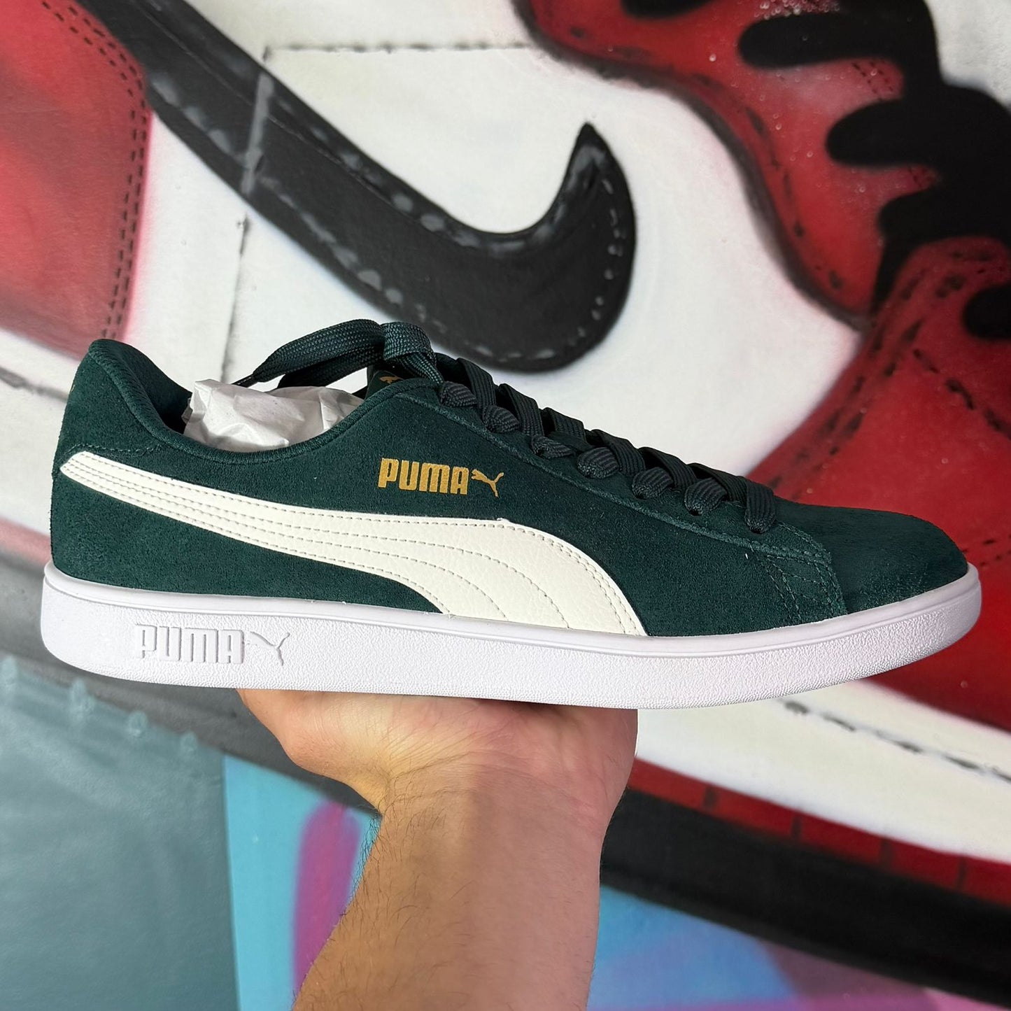 Tênis Puma Smash V2 BDP II Verde (Pronta Entrega)