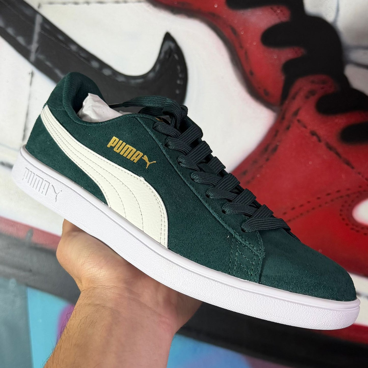 Tênis Puma Smash V2 BDP II Verde (Pronta Entrega)