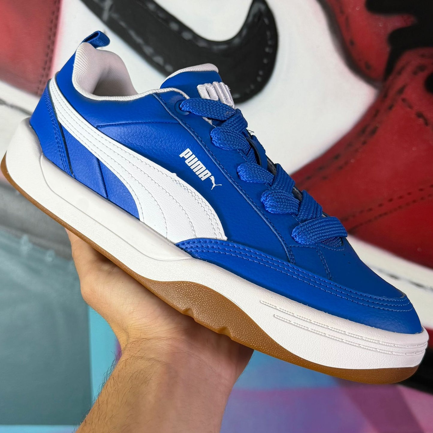 Tênis Puma Park Lifestyle BDP Azul e Branco (Pronta Entrega)