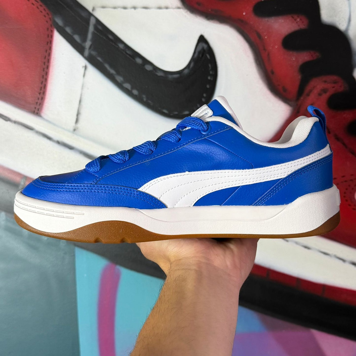 Tênis Puma Park Lifestyle BDP Azul e Branco (Pronta Entrega)