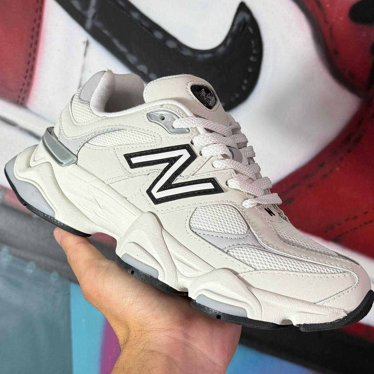 Tênis New Balance 9060 Sea Salt Raincloud White (Pronta Entrega)